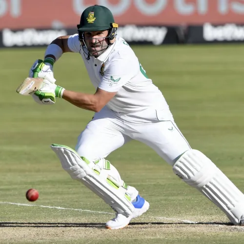 Captain Elgar stands firm, helps South Africa level series against India Image