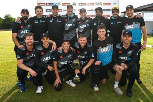 New Zealand ride on Glenn Phillips, Daryl Mitchell stand to sink Ireland in final T20I; sweep series Image