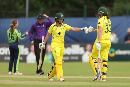 Meg Lanning, Tahlia McGrath, bowlers star in Australia's 63-run win over Ireland Image