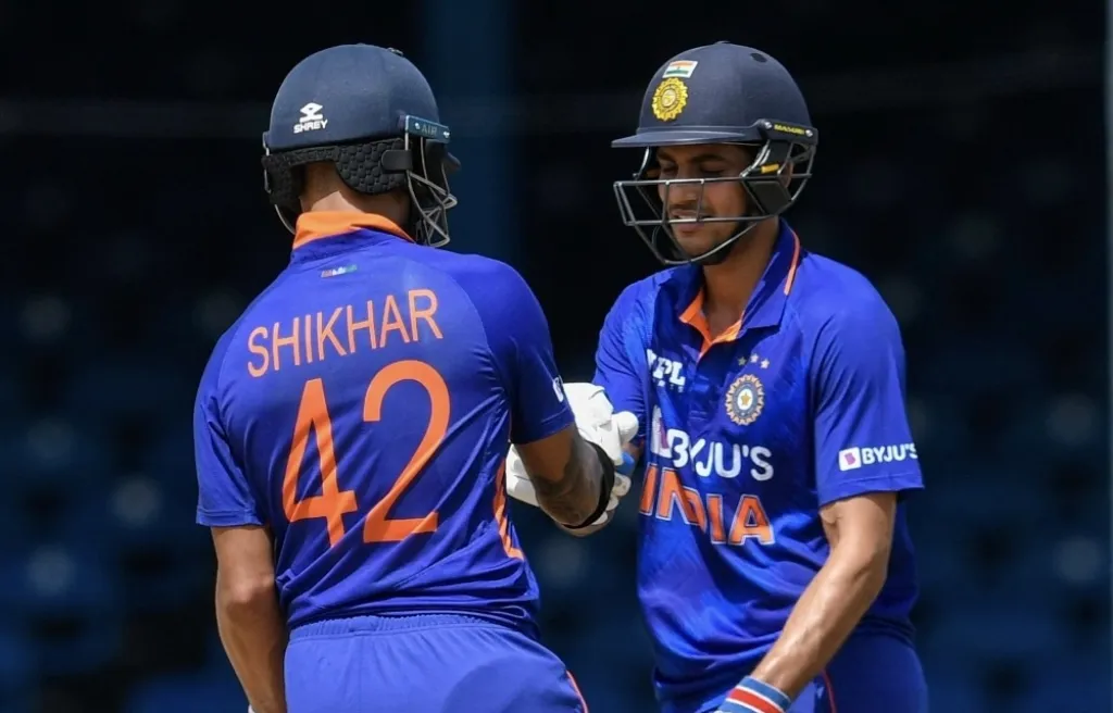 Dhawan, Gill guide India to three-run win in high-scoring first ODI vs West Indies Image