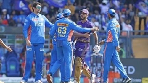 Mumbai Indians and Kolkata Knight Riders clash in IPL 2023 sees fines for players Image