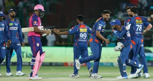 Lucknow Super Giants Claim a 10-Run Victory over Rajasthan Royals in IPL 2023 Match Image