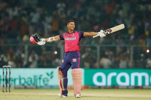 Yashasvi Jaiswal smashes quickest fifty in IPL history in Rajasthan Royals' nine-wicket win over Kolkata Knight Riders Image