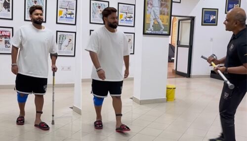 Rishabh Pant Shares Inspiring Video of Recovery Progress after Car Accident Image