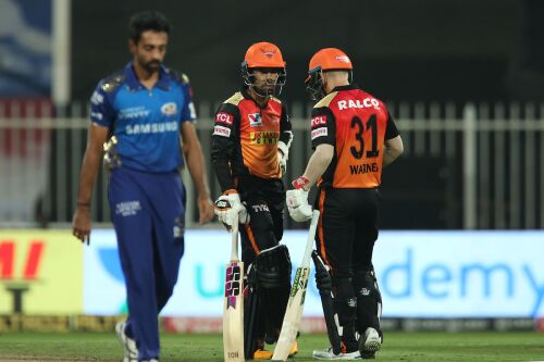 REPORT: SRH storm into playoffs with 10-wicket win over MI Image