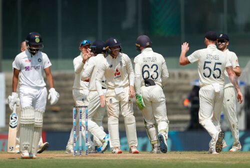 England thrash India by 227 runs in 1st Test Image