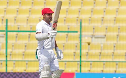 Hashmatullah Shahidi’s record double ton gives Afghanistan advantage against Zimbabwe in the second Test Image