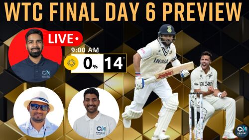 DAY 6: Can India Win The WTC Final? | India vs New Zealand Image