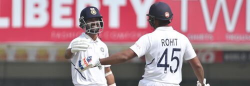 South Africa tottering following Rohit-Rahane landmarks Image